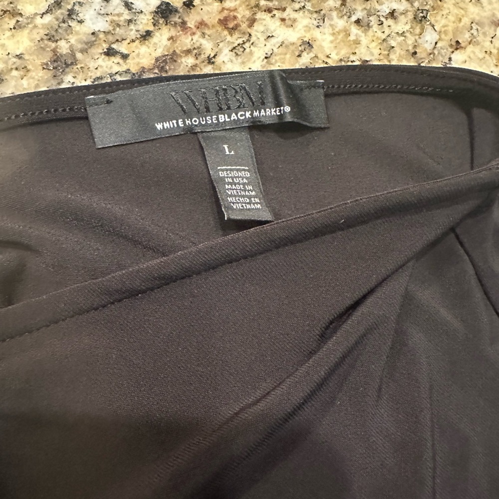 White House Black Market Black Maxi Dress with V-Neck - Picture 2 of 3